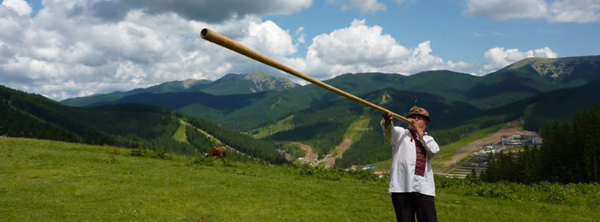 Ukrayna ulusal çalgısı Trembita 
