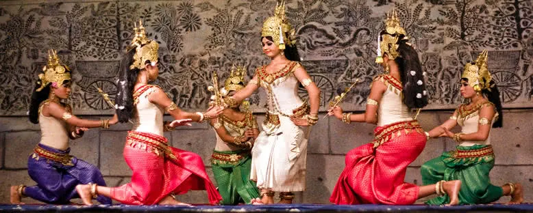 Geleneksel Apsara Dansçıları - Siem Reap