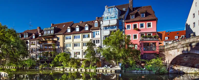 Pegnitz Nehri ve Kent Manzarası - Nürnberg