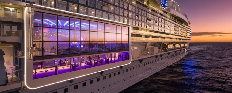 Aerial Sunset - Icon of the Seas