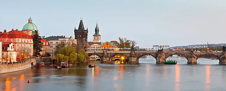 Charles Köprüsü'nde Günbatımı - Prag