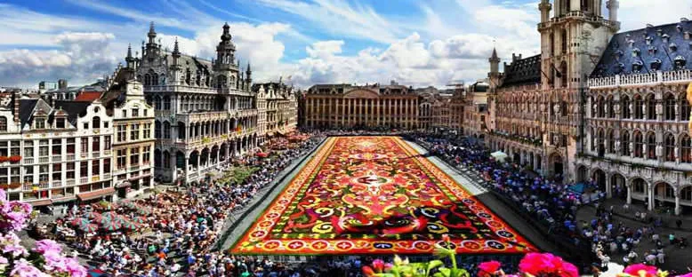 Grote Markt ve Çiçek Halısı - Brüksel
