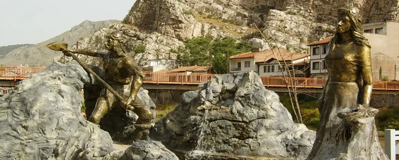 Ferhat ile Şirin Heykelleri - Amasya