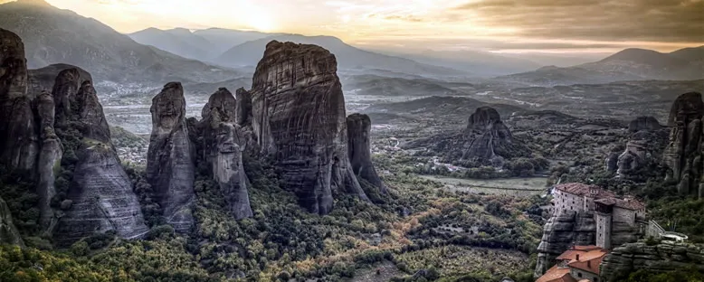 Günbatımı Manzarası - Meteora