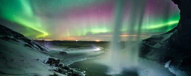Kuzey Işıkları ve Şelale - Seljalandsfoss