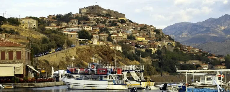 Molyvos Kenti ve Kalesi - Midilli