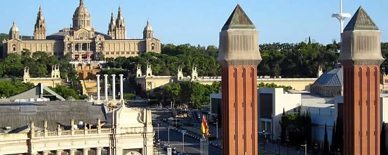 Montjuic ve Palau Nacional - Barcelona