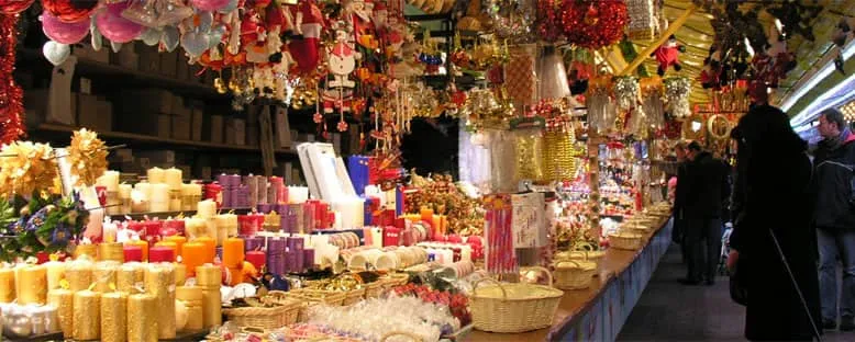 Noel Pazarı Tezgahları - Alsace