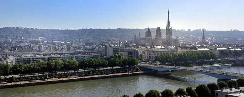 Şehir ve St. Ouen Katedrali - Rouen