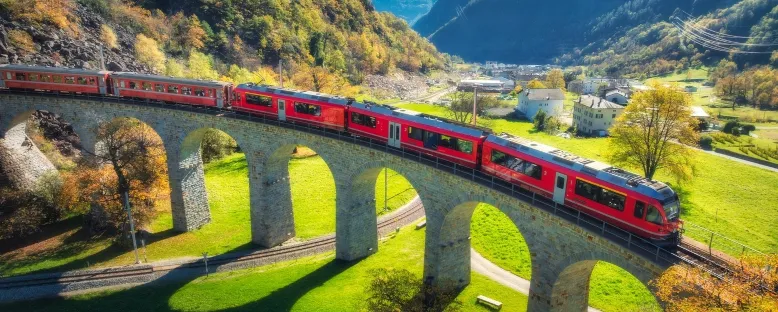 Yaz Manzarası  - Bernina Express
