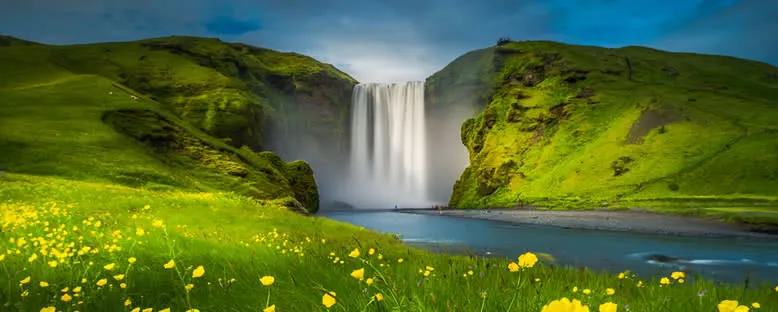 Yaz Manzarası - Skogafoss