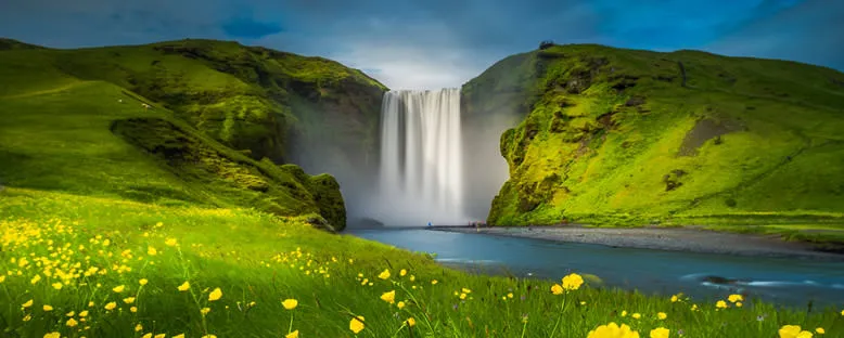 Yaz Manzarası - Skogafoss